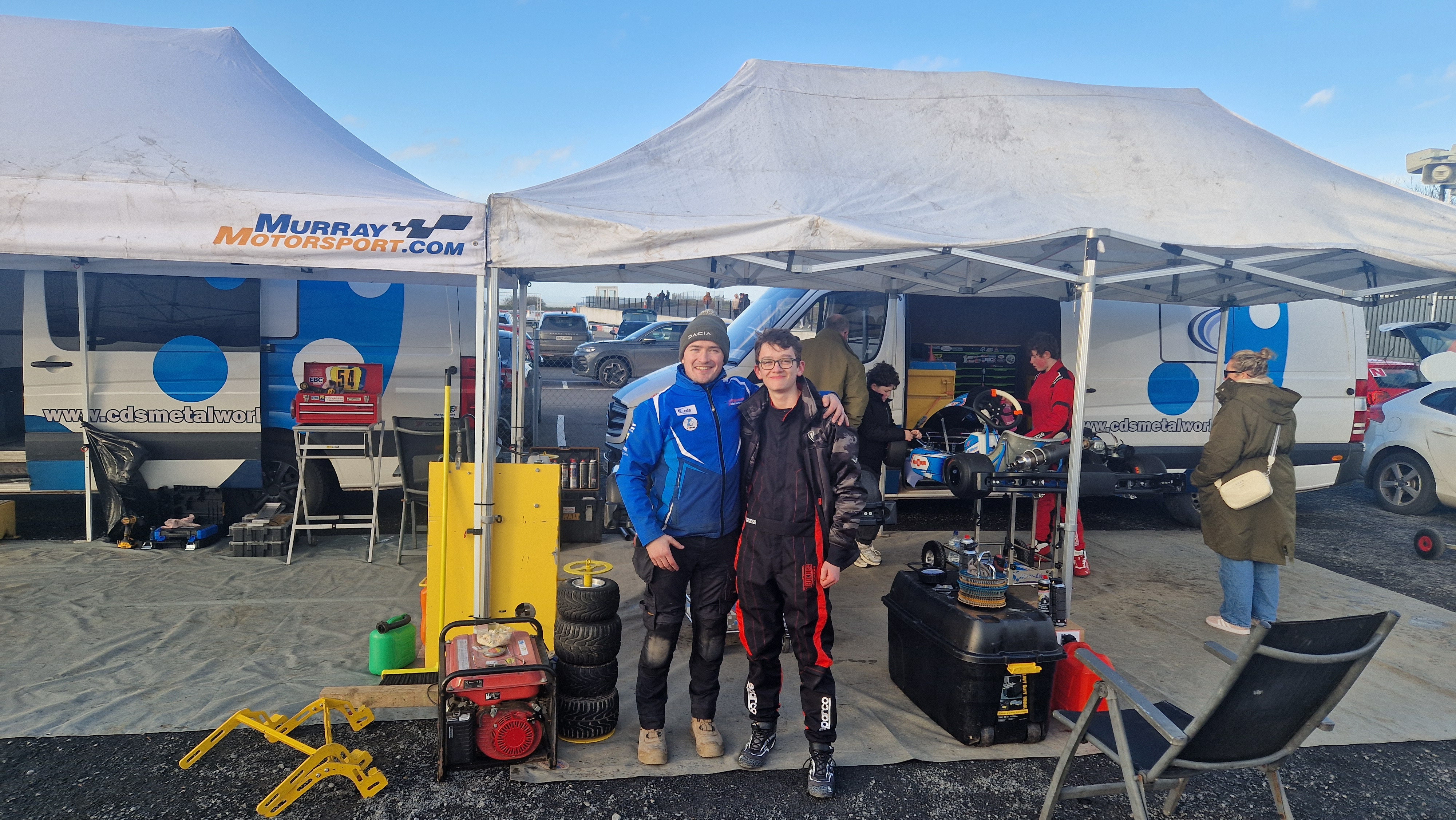 Pierre Carnet at the paddock with Murray Motorsport